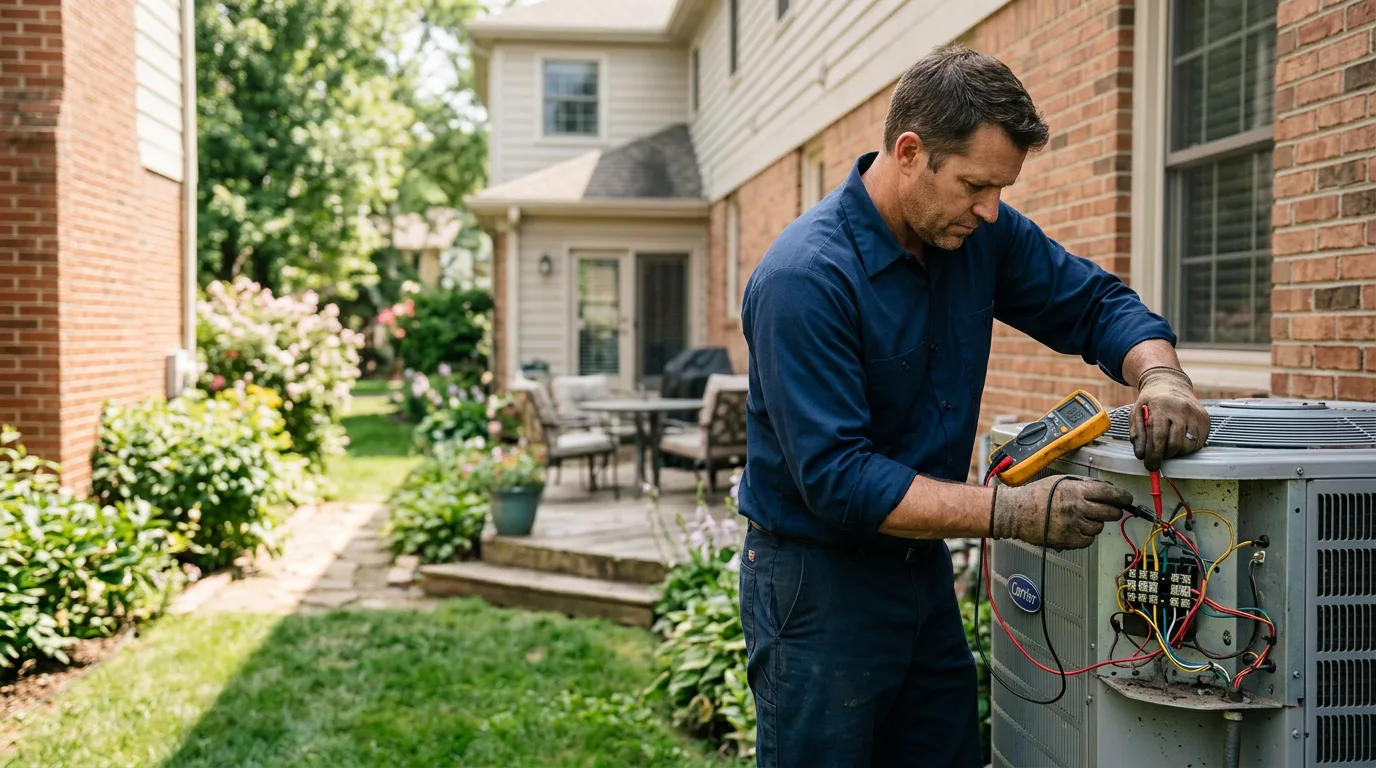 HVAC technician working near Ayer, MA